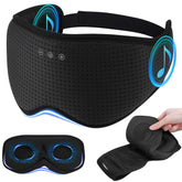 ZHENYEMEI sleep mask with Bluetooth headphones on head for wireless relaxation