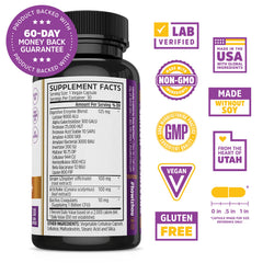 ZHOU Bloat Blast+ probiotic bottle supports gut balance with Bacillus Coagulans.