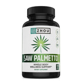 ZHOU Saw Palmetto powder and capsules for daily supplementation
