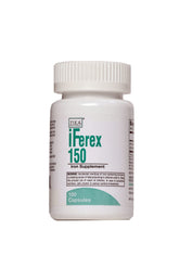 Ziks iFerex 150 bottle front label highlights iron complex for daily support
