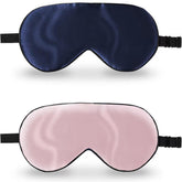 ZIMASILK 2-pack sleep mask in navy and pink for deep rest