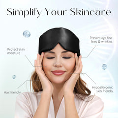 ZIMASILK sleep mask nose wing blackout design blocks light for deeper rest