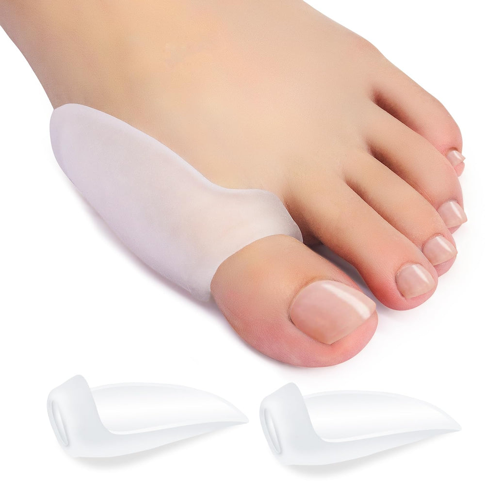 Zinyakon gel bunion pad close-up, soft cushioning for bunion relief and skin comfort.