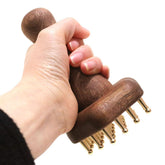 ZKMGYZB copper teeth comb for body massage promotes circulation and muscle relaxation.