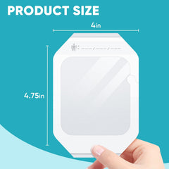 ZMZPA hypoallergenic dressing latex-free adhesive minimizes irritation during daily wear.