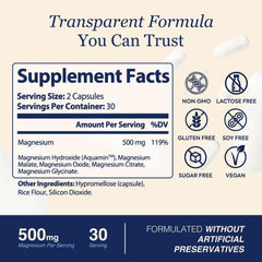 ZnS Health 5-in-1 magnesium capsules showcase five forms for muscle support
