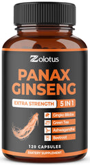 Zolotus bottle front with Korean Red Panax Ginseng for daily vitality