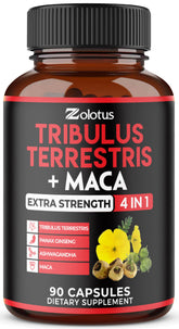 Zolotus Tribulus capsules bottle front label for daily vitality support