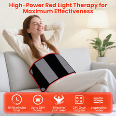 ZonGym red light therapy pad waist for comfort and recovery after workouts.