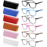 ZONLON 6-pack reading glasses with blue light blocking for comfortable screen work
