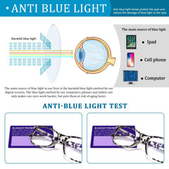 ZONLON blue-light blocking glasses featuring 1.75x magnification for reading.