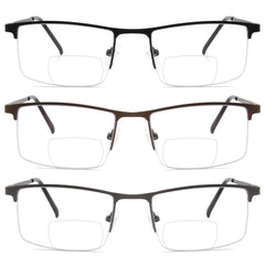 Zooxsky bifocal readers with spring hinge in black offer comfortable wear and secure fit