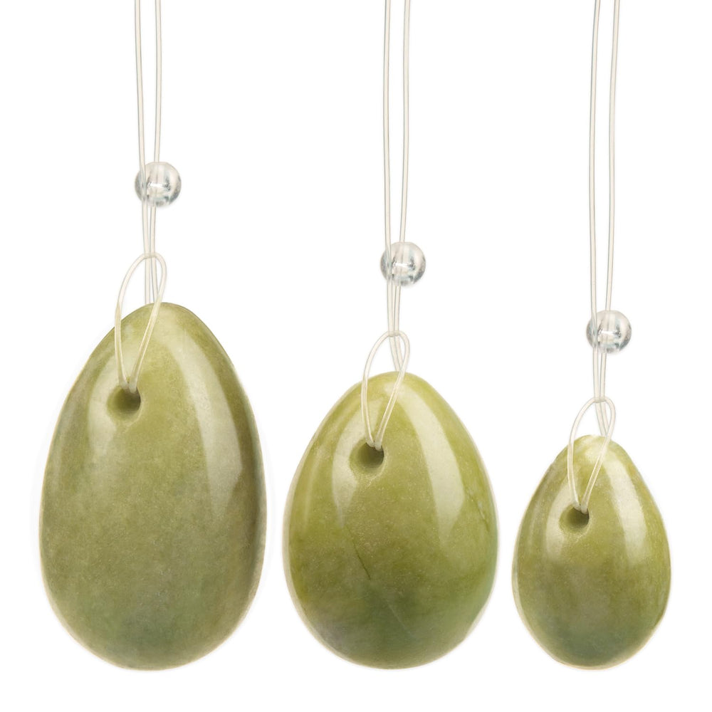 ZORZA jade massage egg 3cm for mindful muscle movement.