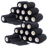 ZOVAREGE 4-inch black self-adhesive bandage wrap 24 rolls for easy wrapping.
