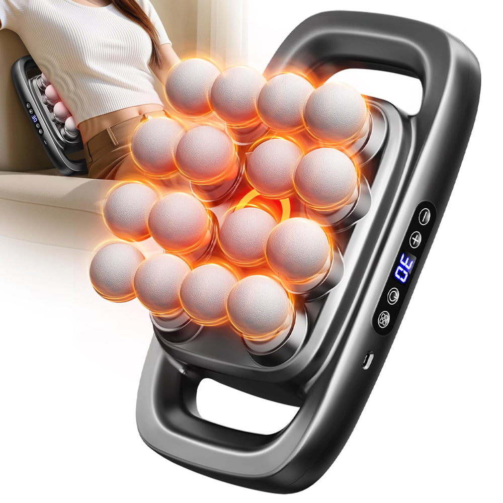 Zpptt 16-head massage gun in action for deep tissue relief and recovery.