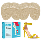 ZUCNANA ball-of-foot cushions in soft gel for all-day comfort in heels.