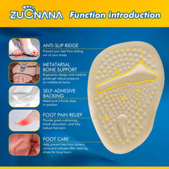 ZUCNANA non-slip heel pads stay in place during long events.