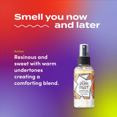 Zum Indigo Wild Mist diffuser action dispersing scent in a cozy room