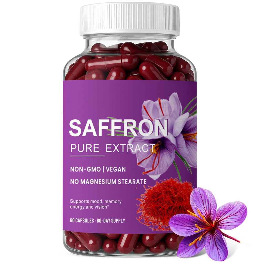 ZuriVitaNex saffron capsules bottle for easy daily mood support