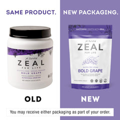 Zurvita Zeal for Life Bold Grape glass with shake.