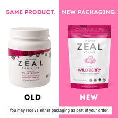 Scoop of Zurvita Zeal for Life Wild Berry for precise measuring.