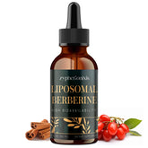 Zypherionixis liposomal berberine drops bottle highlighting 3000mg dosage for convenient direct use.