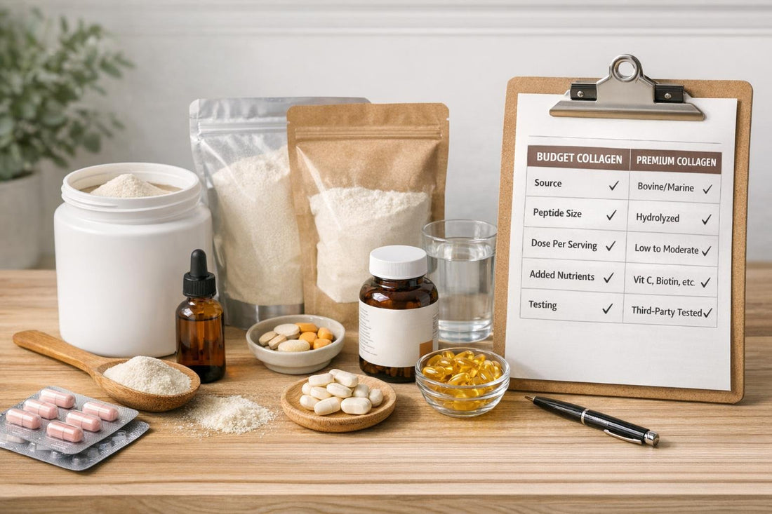 Affordable collagen supplements and vs chart