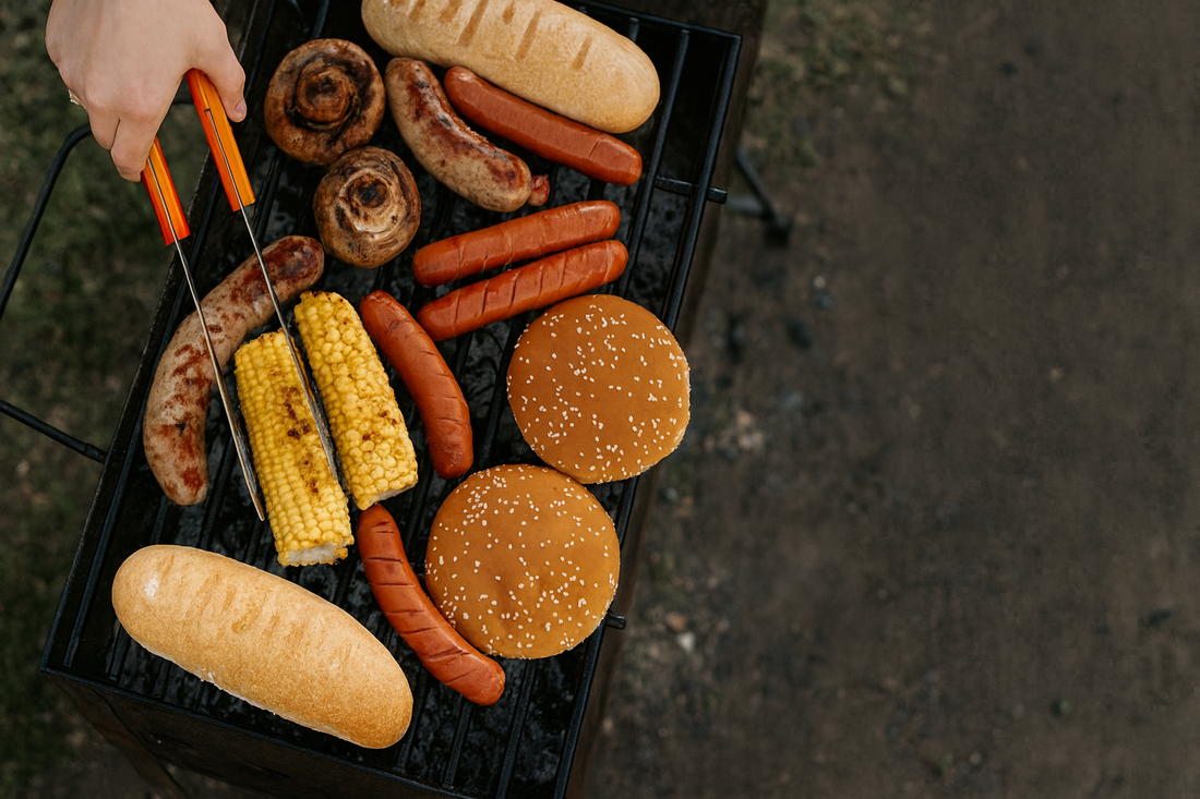 Missouri Midwestern Gut Health concept with BBQ foods highlighting enzyme support