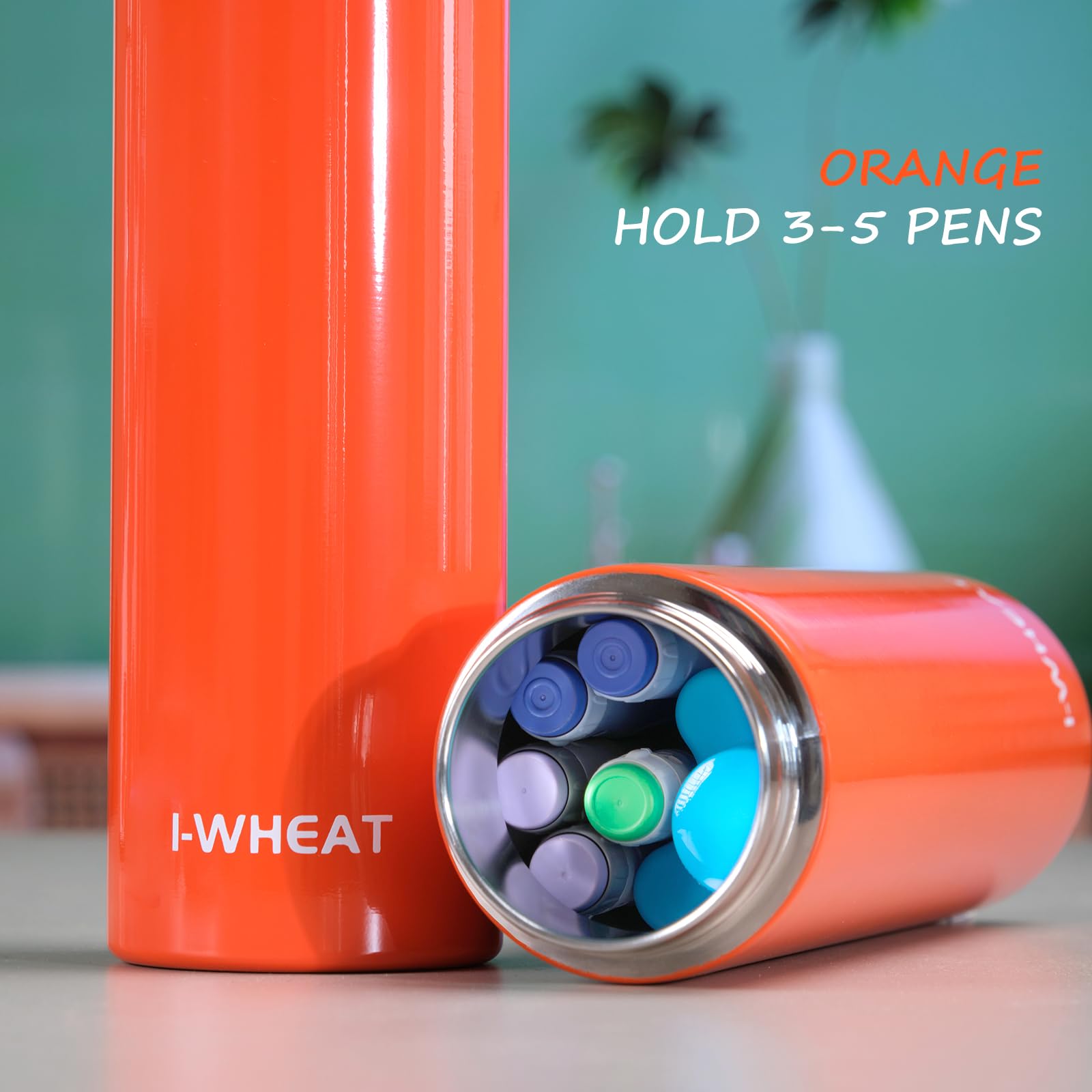 1-WHEAT insulin cooler travel case vacuum-insulated stainless steel shell