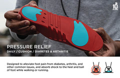 10 Seconds 3020 insole provides medium arch support for daily comfort.