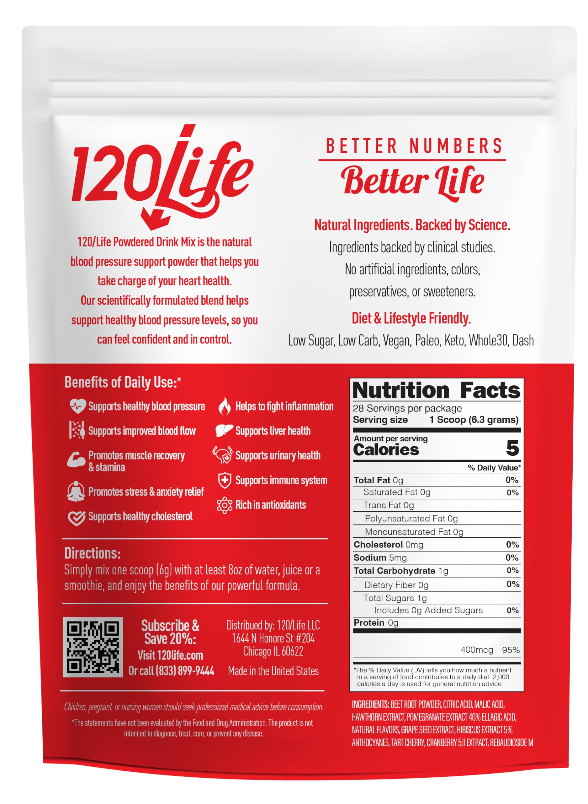 120LIFE Beet root powder closeup showing natural ingredients for energy