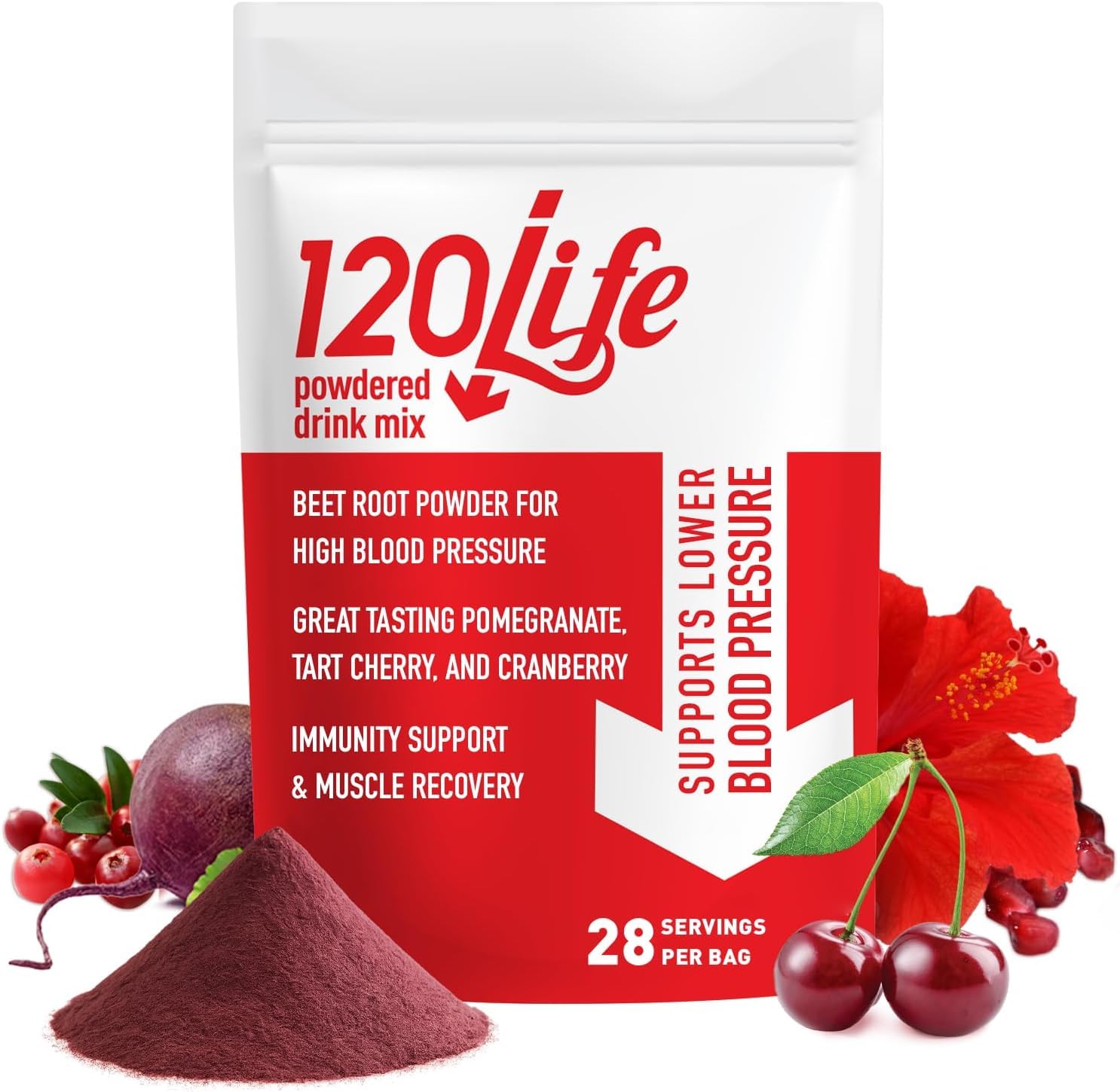 120LIFE Blood Pressure Support bottle pour for daily wellness ritual