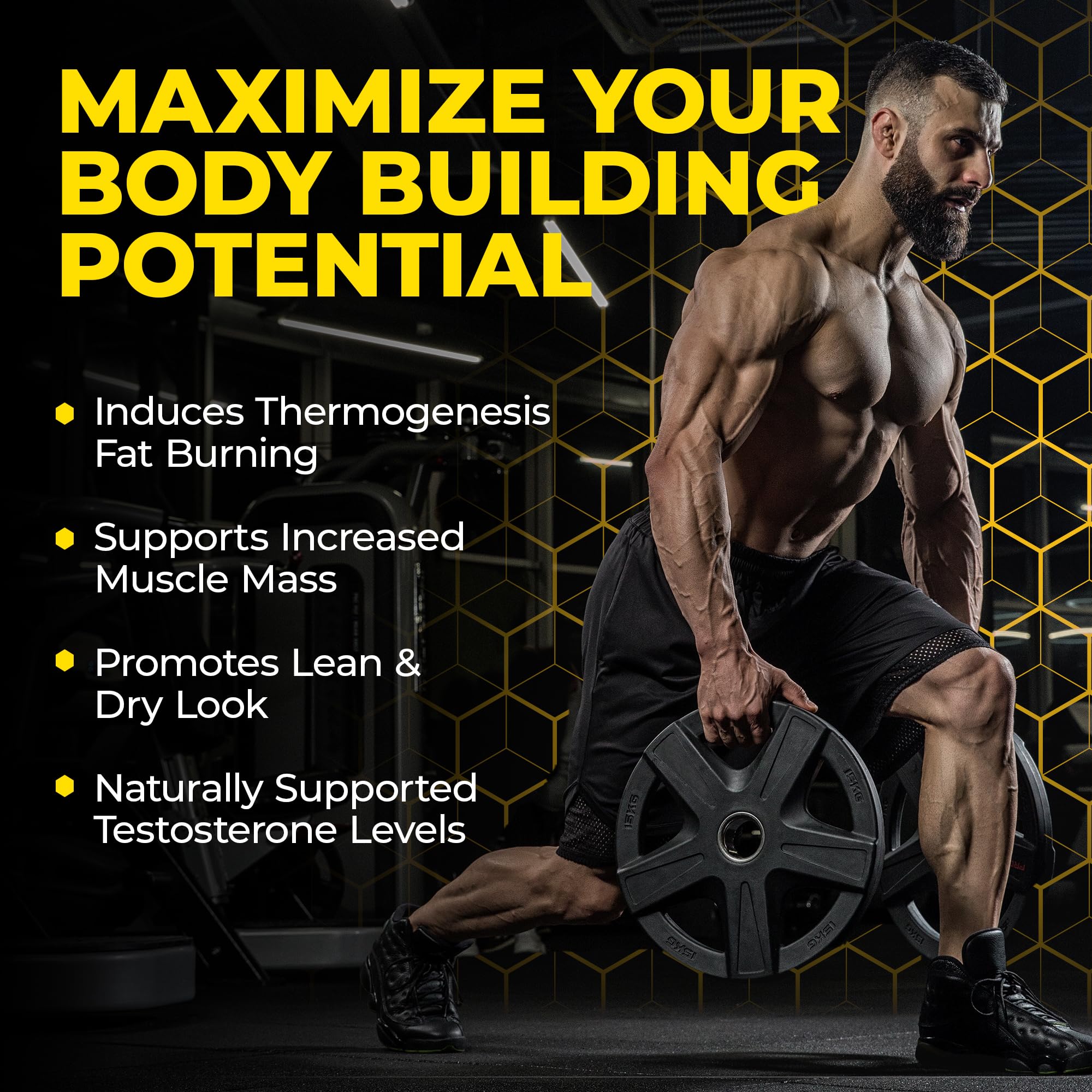 Athlete preparing for workout with 17-BOL Avry Labs Extreme Anabolic