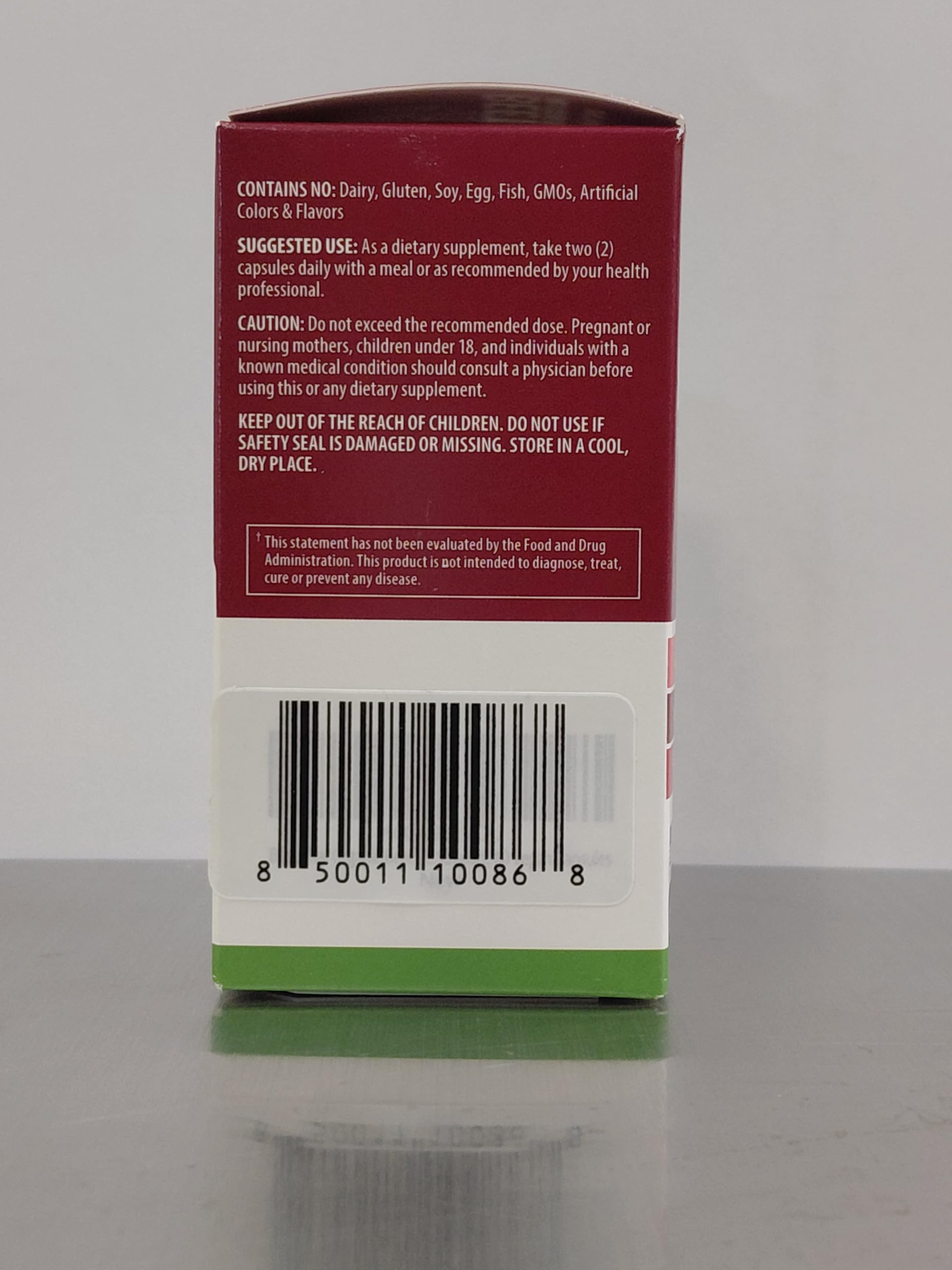 Two capsules per day suggested on packaging for a simple routine