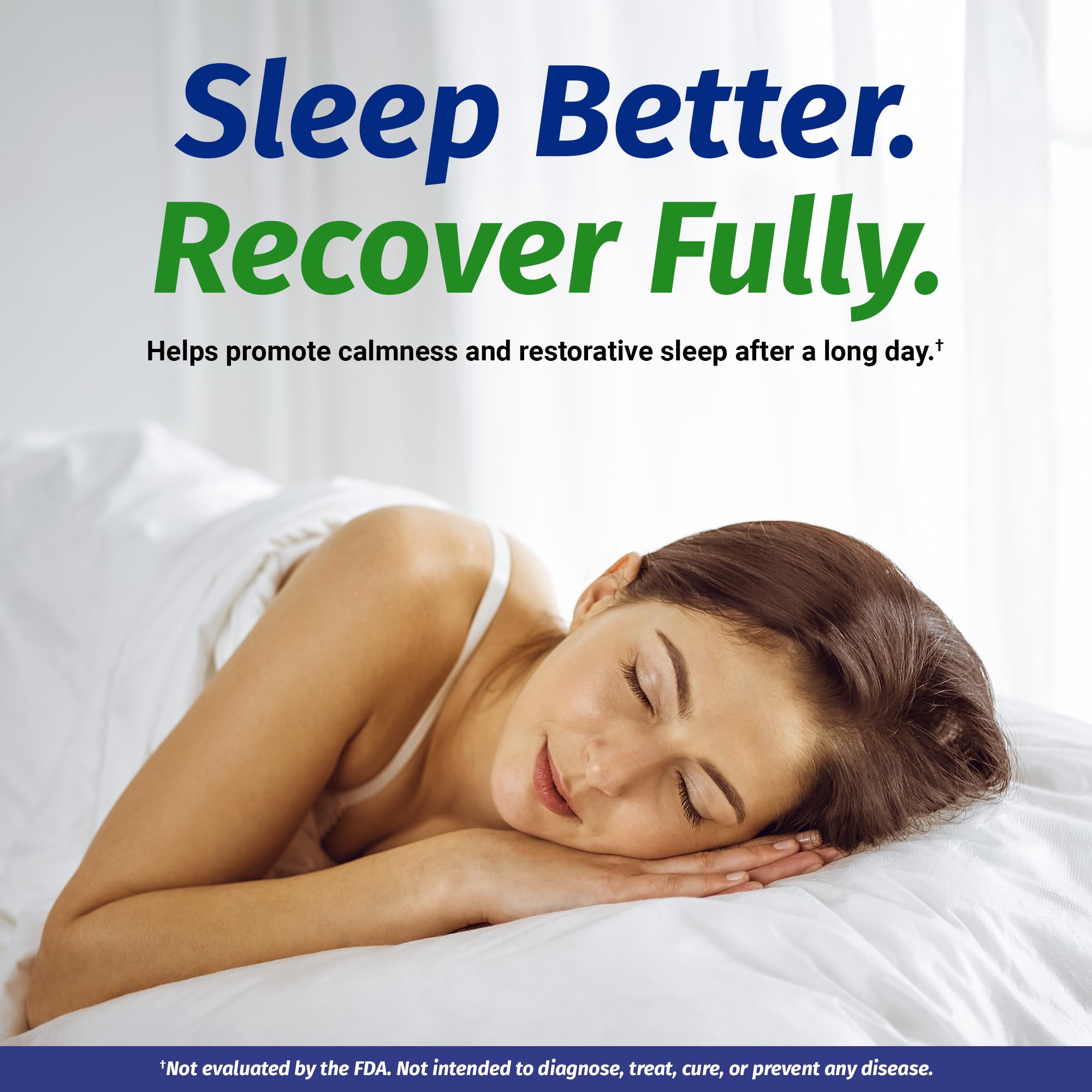 1 Body magnesium bisglycinate bottle with water for nighttime relaxation.