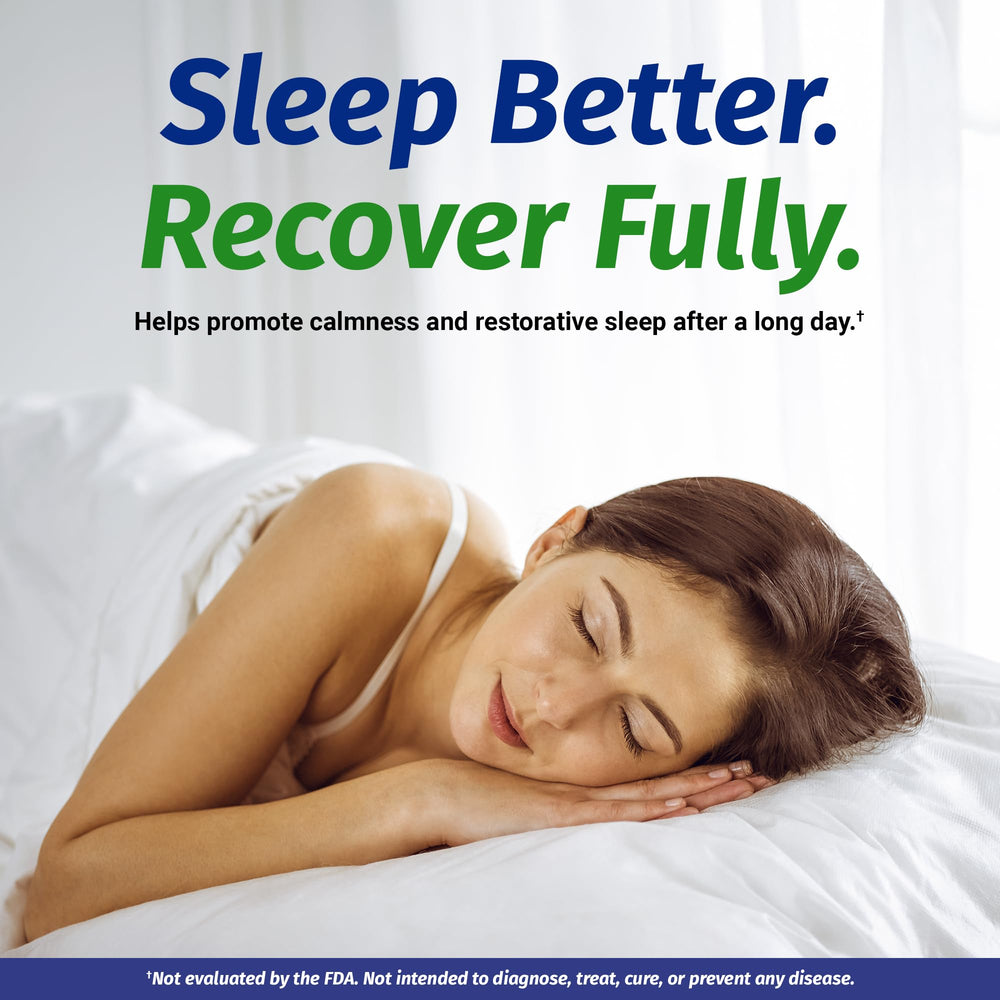1 Body magnesium bisglycinate bottle with water for nighttime relaxation.