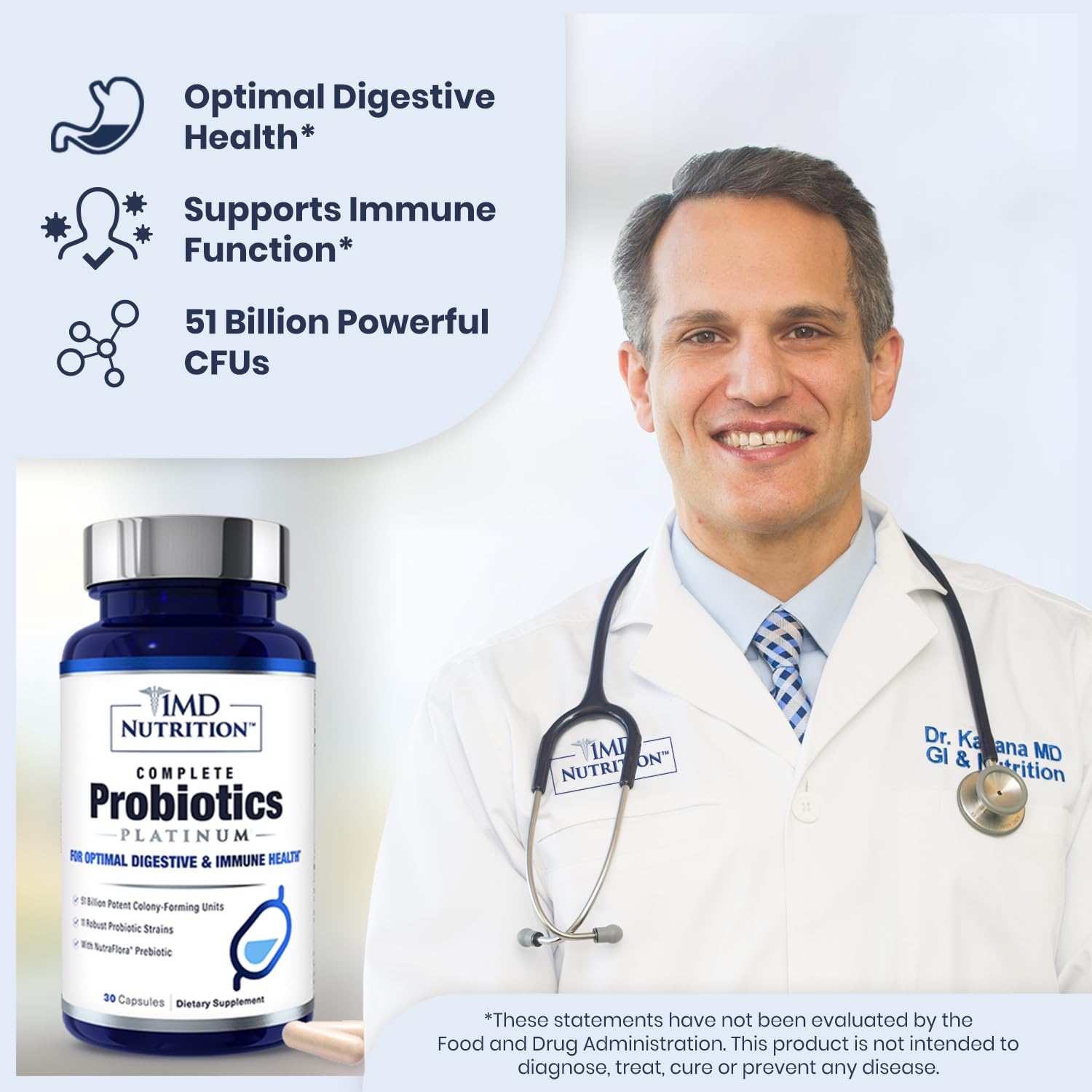 3-pack box of 1MD Complete Probiotics Platinum for convenient daily use