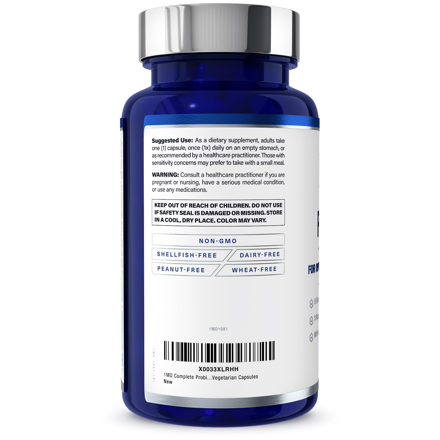 1MD Complete Probiotics Platinum with 11 probiotic strains for balance