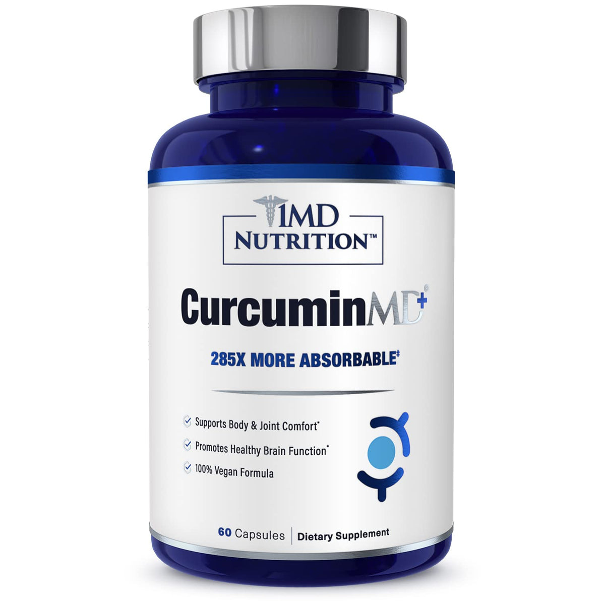 1MD CurcuminMD Plus bottle front with joint support potential