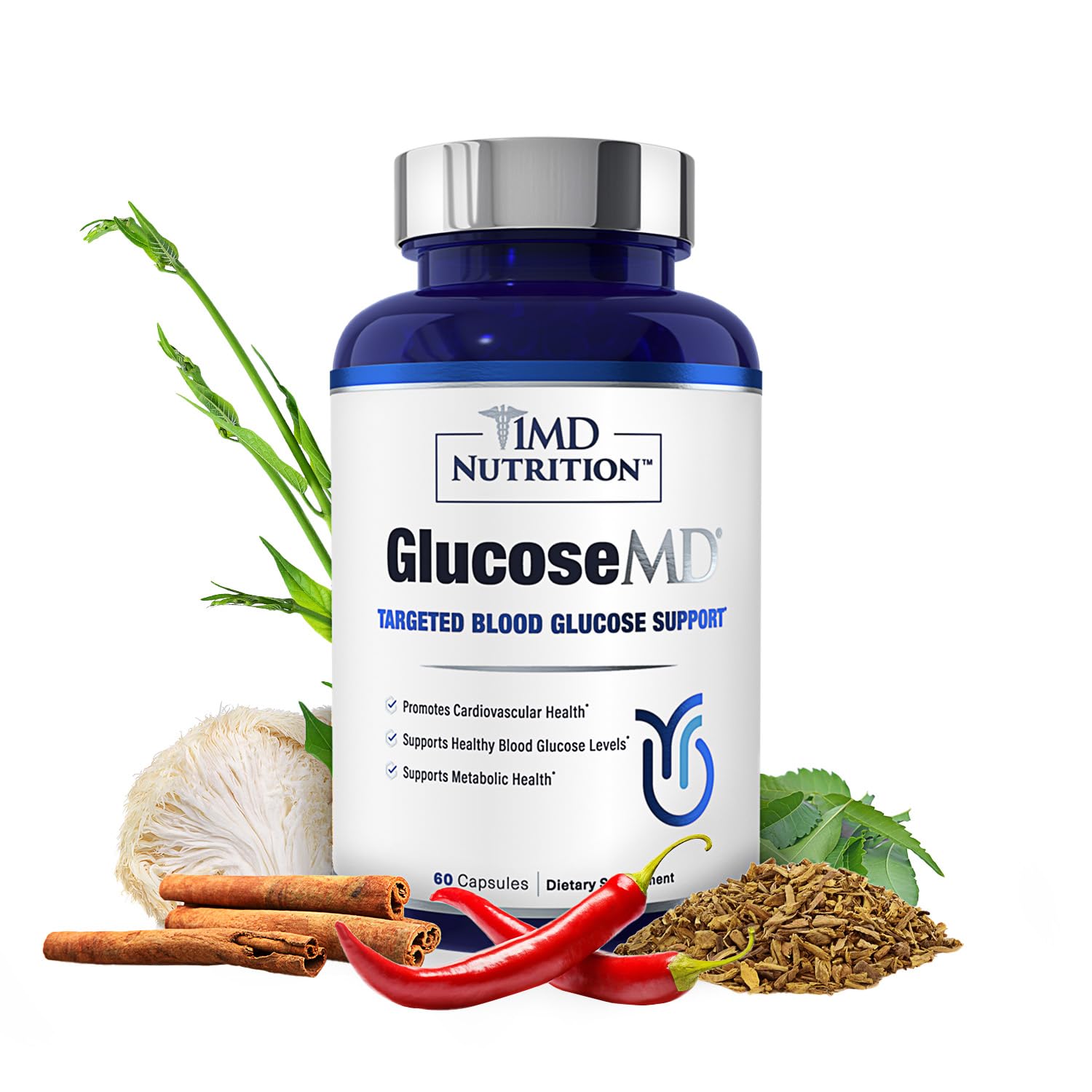 1MD Nutrition Cinnamon Bark bottle – supports your daily wellness routine