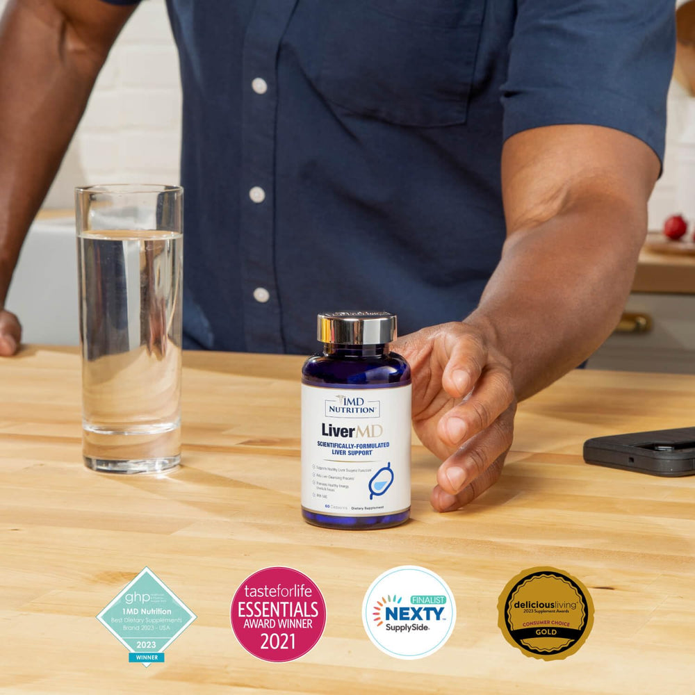 EVNolMax vitamin E section on LiverMD label.