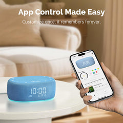 1Mii timer settings automate sleep routines with flexible durations.
