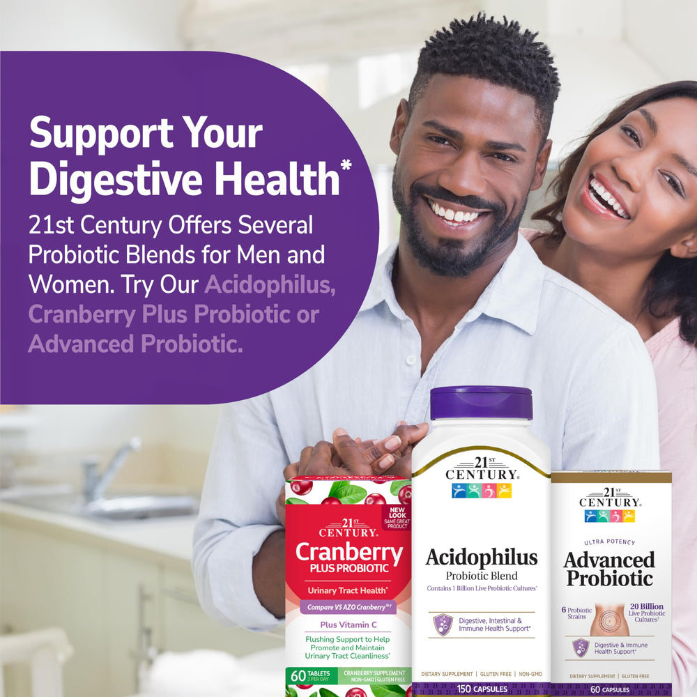 21st Century Acidophilus non-GMO gluten-free capsule benefits daily wellness