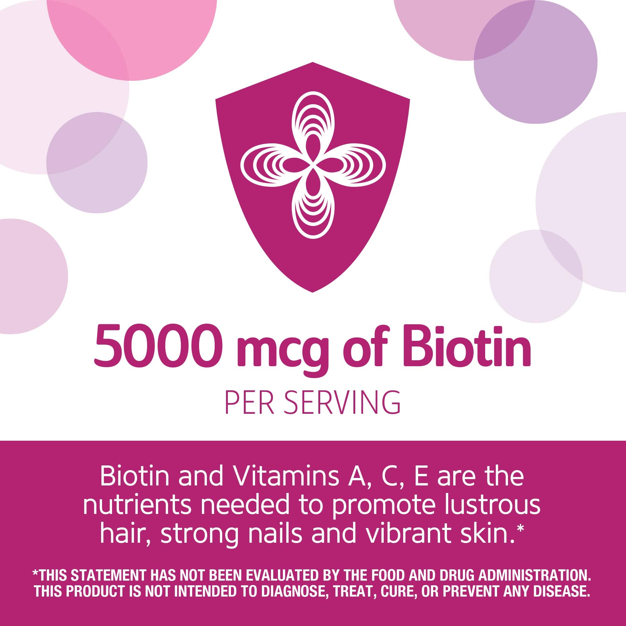 21st Century Hair Skin Nails tablets closeup, high biotin strength