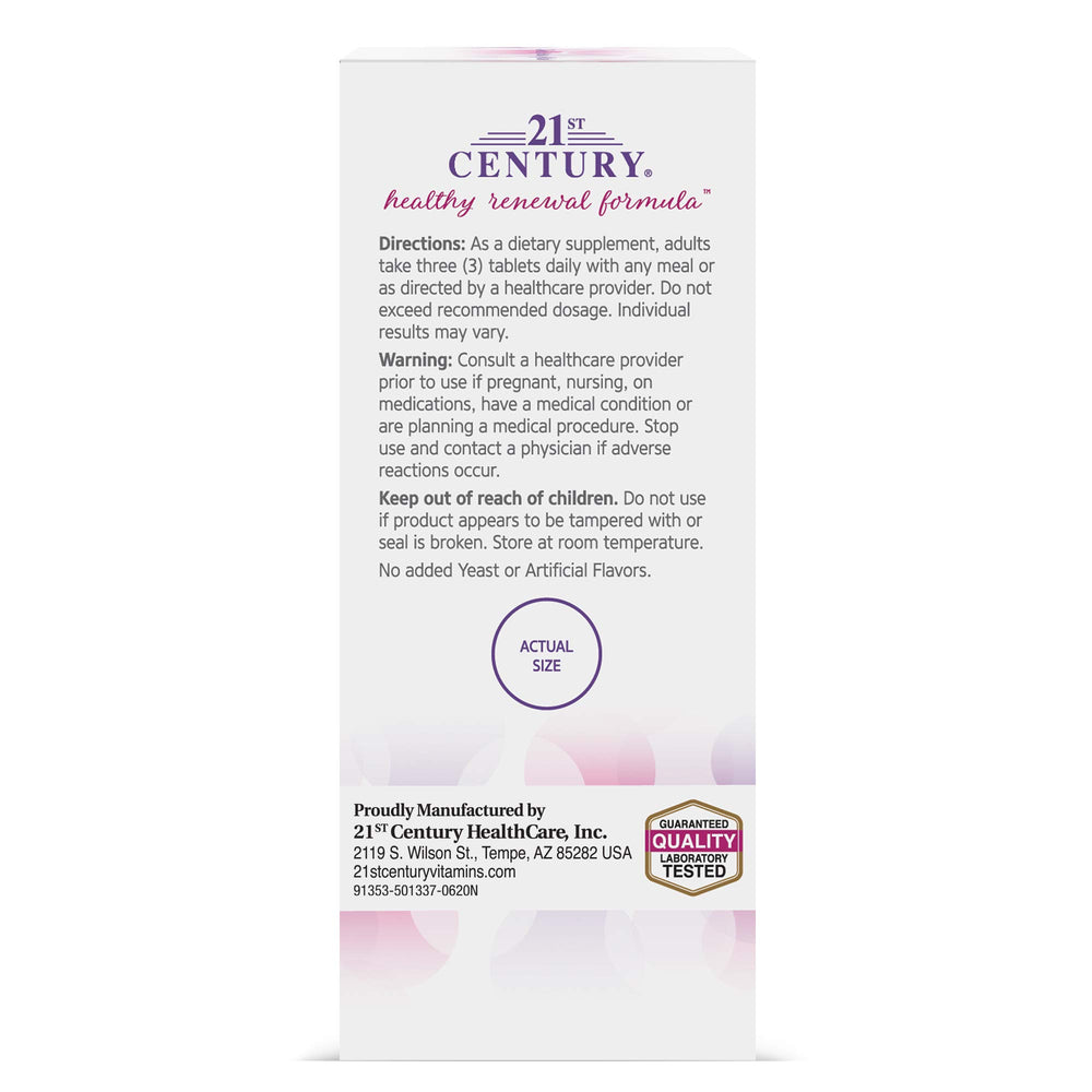 21st Century Hair Skin Nails tablets in hand, easy daily use