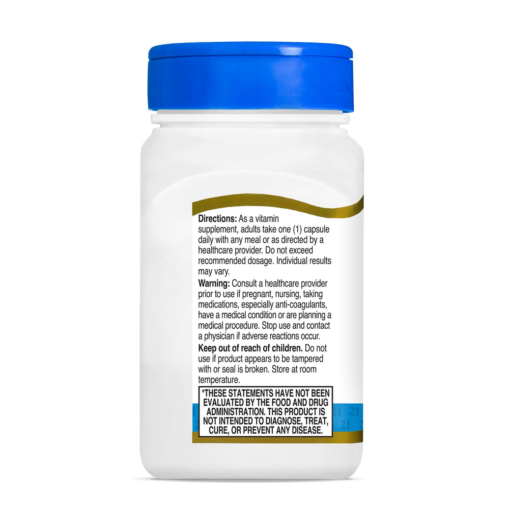21st Century K2 MK-7 vegan dietary supplement for daily use