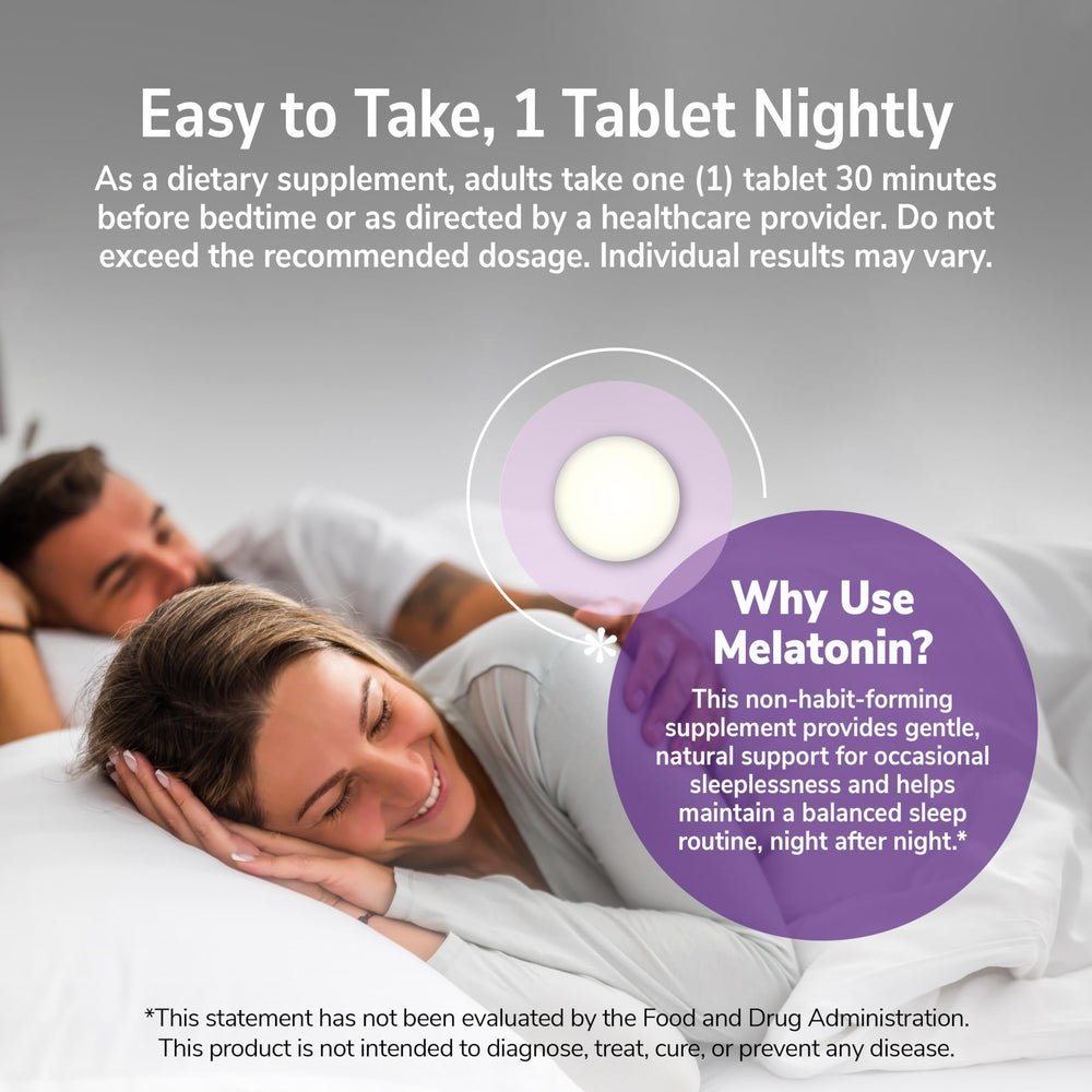 21st Century Melatonin 5 mg bottle top shows tamper evident seal