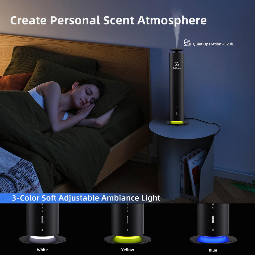 2ndAroma Waterless Diffuser Starter 3 Oils Included highlights ready-to-diffuse kit