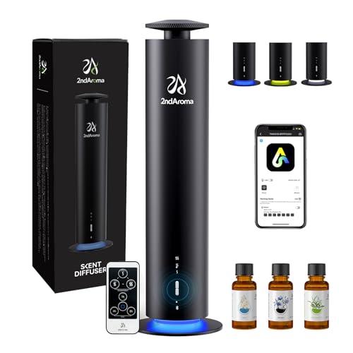 2ndAroma Waterless Diffuser Starter Aluminum Body blends with modern decor