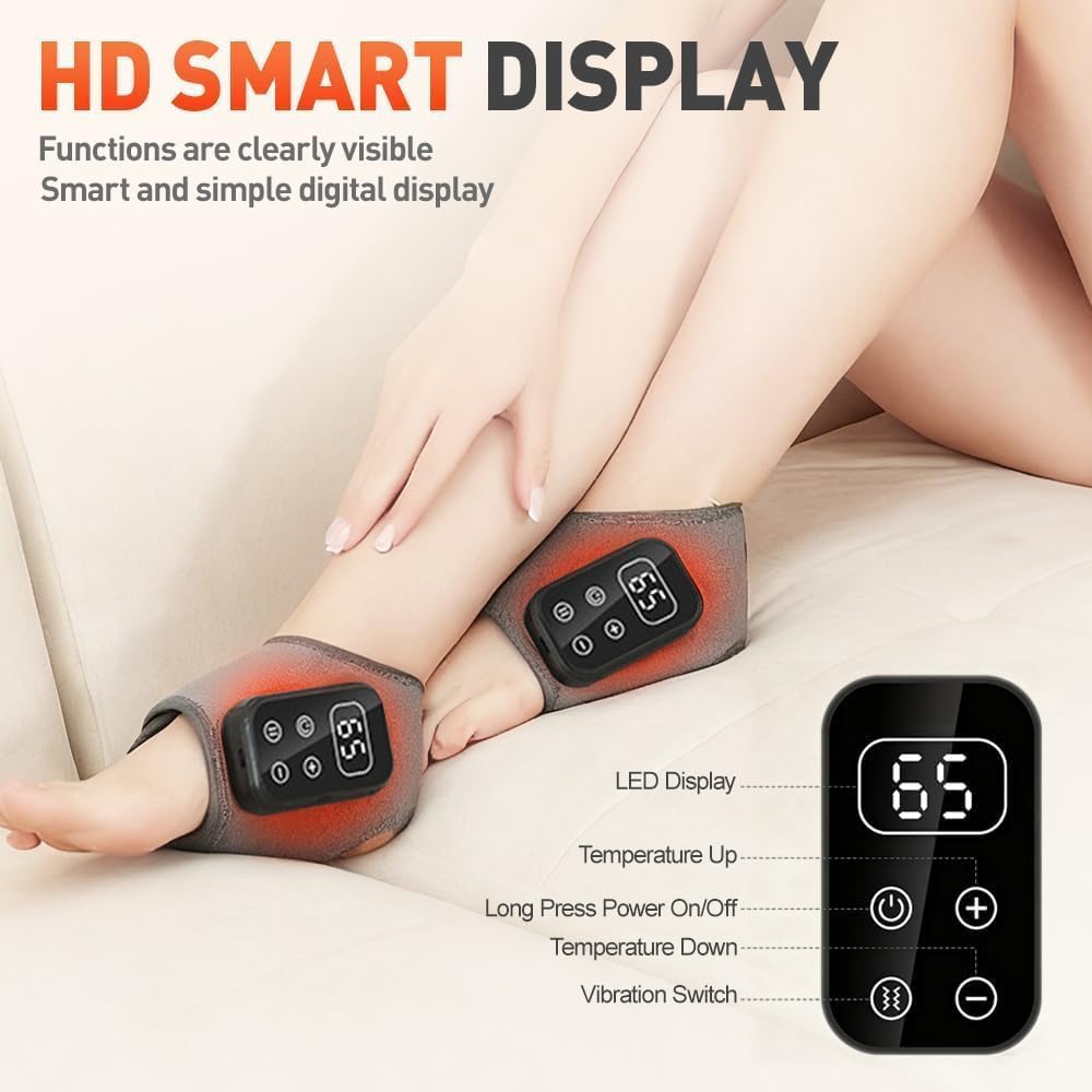 2PC Triple Method Massager portable rechargeable unit for on-the-go relief